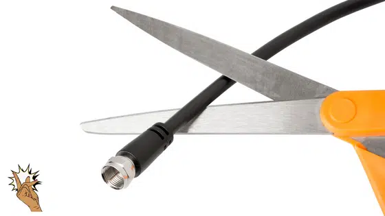 Cut the cable cord